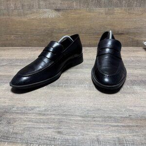 Cole Haan Hawthorne Black Leather Penny Loafers Men's Size 9.5